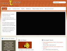 Tablet Screenshot of lunikatennis.ch